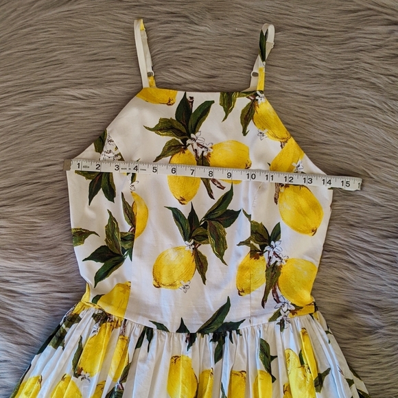 HEARTS AND FOUND Rosalie Lemon Dress S - Picture 3 of 4